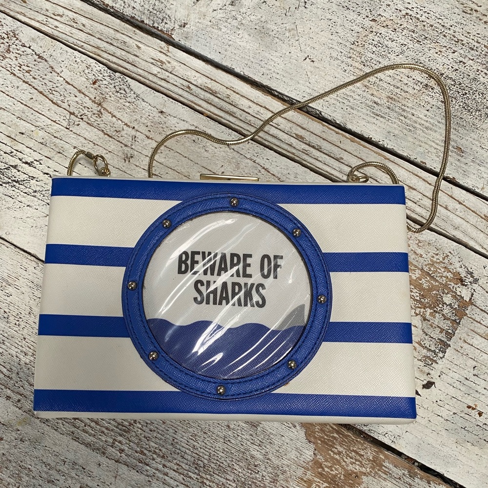 Kate Spade Beware Of Sharks Clutch